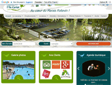 Tablet Screenshot of camping-chaille-les-marais.com